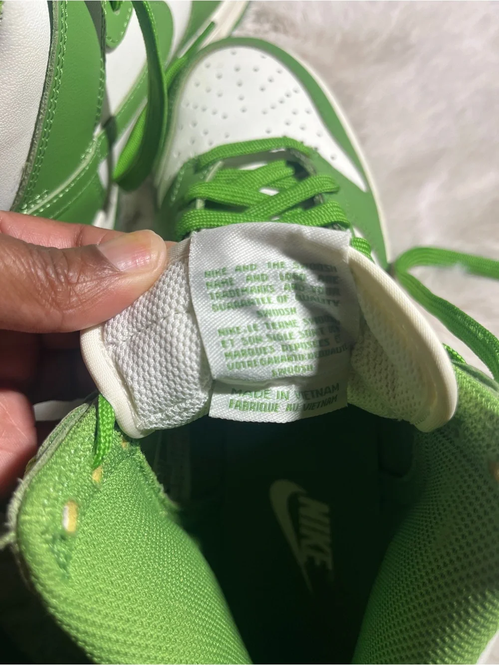 Nike Dunk High Chlorophyll Green Sail Sneakers Women’s 8 DD1869-300
